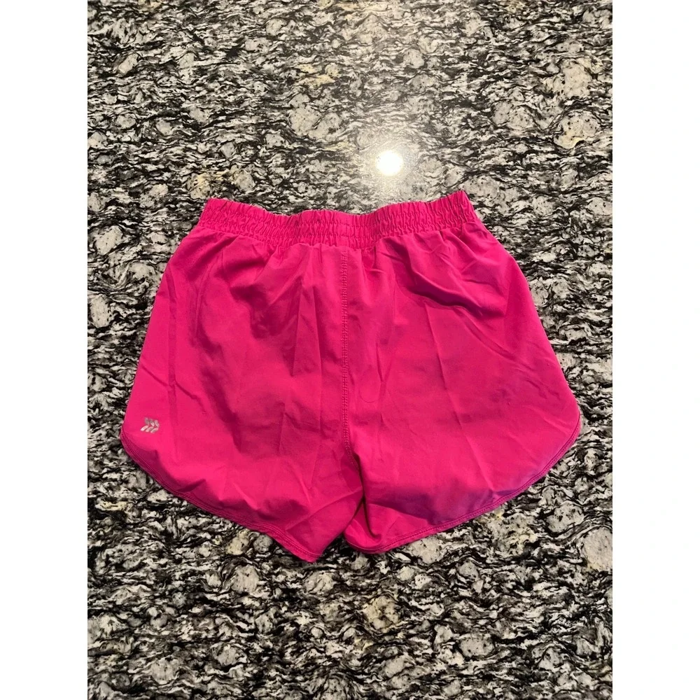 All in Motion Run Shorts‎ Girls L (10/12) Pink Perfect Fit Dolphin Hem Workout